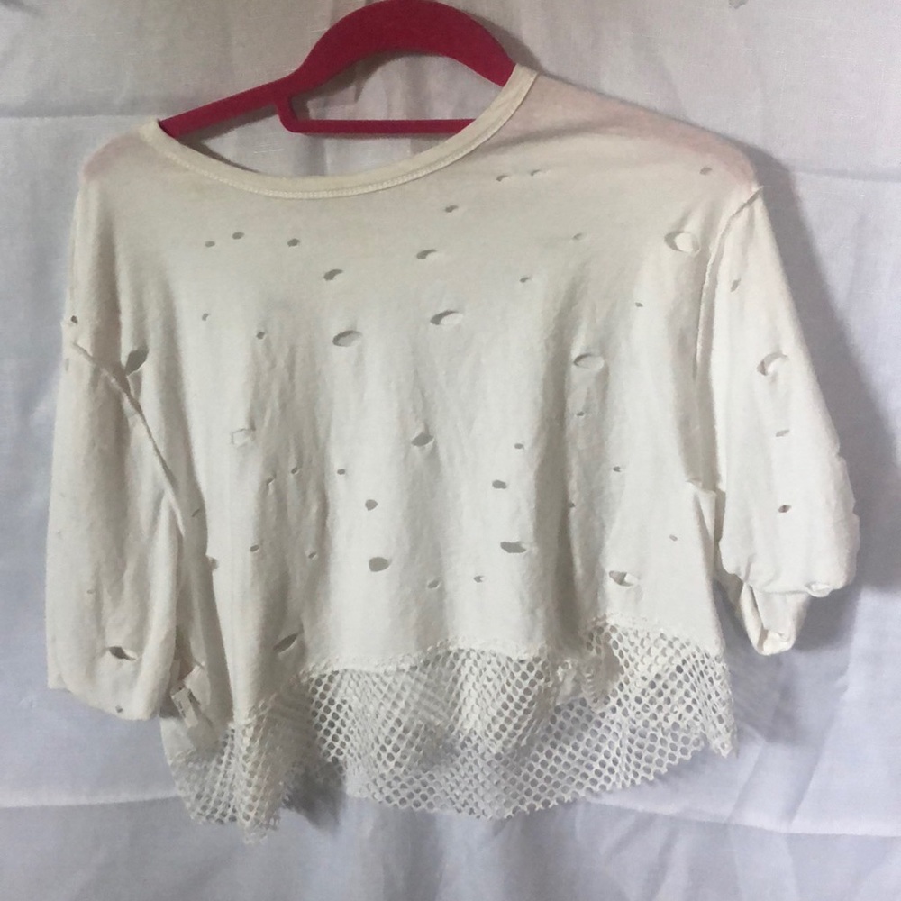 White crop top
